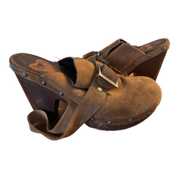 ROCKET DOG buckled leather clogs size 10 - Picture 6 of 12